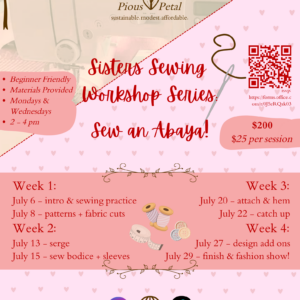 Sisters Sewing Workshop Series | July 2026